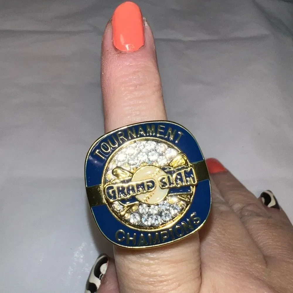Gold Tone‎ Fun Faux Grand Slam Tournament Win Ring